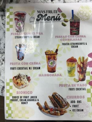 Menu photo 1 Paleteria El Pepiloco Fort Worth, TX