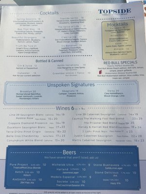 Menu photo 1 Topside Terrace Kitchen & Bar San Diego, CA