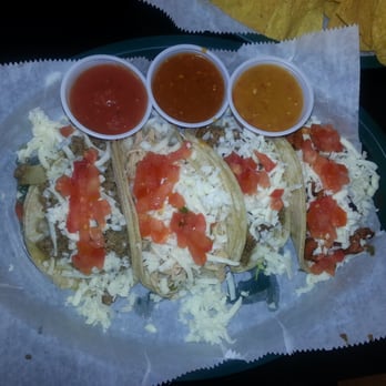 Taqueria Olvera - Beautiful tacos with three salsas sampled; they have more however these milder ones provided plenty of heat for me. - Mexican Near Me - Fairview Heights, Illinois Taqueria Olvera - Beautiful tacos with three salsas sampled; they have more however these milder ones provided plenty of heat for me. - Mexican Near Me - Fairview Heights, Illinois