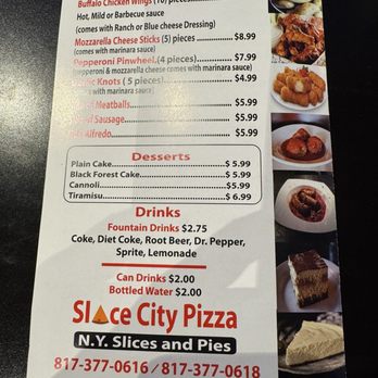 Slice City Pizza - Menu - Pizza Near Me - Fort Worth, Texas Slice City Pizza - Menu - Pizza Near Me - Fort Worth, Texas