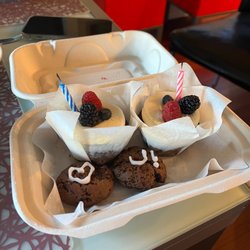 Luna’s Kitchen - Vegan cupcakes and cookies.  The writing was me!