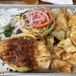 Blackened Haddock Sandwich
