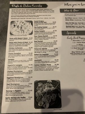 Menu photo 6 Papa Vito's Italian Restaurant Cocoa Beach, FL