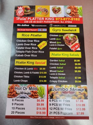 Menu photo 3 Halal Platter King Parsippany, NJ
