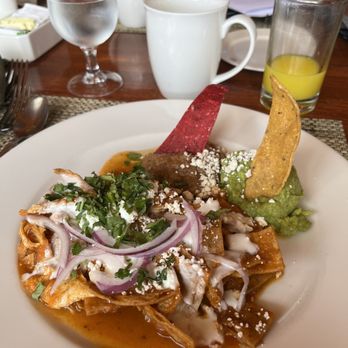 The Bistro - Chilaquiles with chicken . You can also get it with egg - American Near Me - Cabo San Lucas, BCS