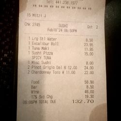 Henry VIII - The Bill notice price for water