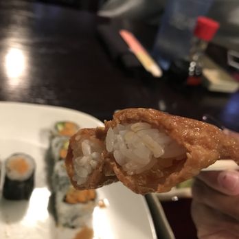 Sushi Ai - Tofu Skin sushi (just tofu skin filled with rice) - Japanese Near Me - Saint Louis, Missouri Sushi Ai - Tofu Skin sushi (just tofu skin filled with rice) - Japanese Near Me - Saint Louis, Missouri