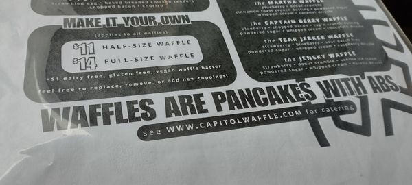 Menu photo 1 Capitol Waffle Shop Richmond, VA Menu photo 1 Capitol Waffle Shop Richmond, VA