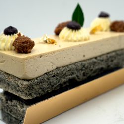 Sweet Cake - Black Sesame Earl Grey (芝麻伯爵): $9.25. Take-out.