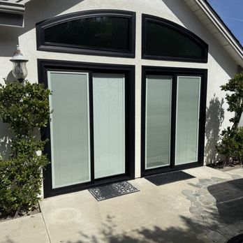 Moore Replacements - Zenith Series Patio Door with Blinds - Windows Installation Near Me - Costa Mesa, California Moore Replacements - Zenith Series Patio Door with Blinds - Windows Installation Near Me - Costa Mesa, California