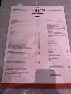 Menu photo 7 The Seafood Bar Amsterdam, NH Menu photo 7 The Seafood Bar Amsterdam, NH