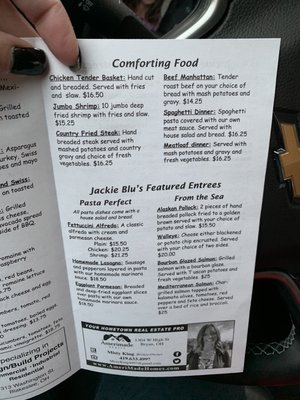 Menu photo 2 Jackie Blu's Bryan, OH