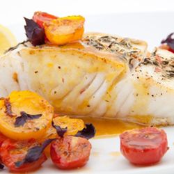 15 Landsdowne Catering & Mercantile - Halibut with gorgeous summer tomatoes