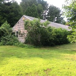 D&S Yardworks - Overgrown yard before...