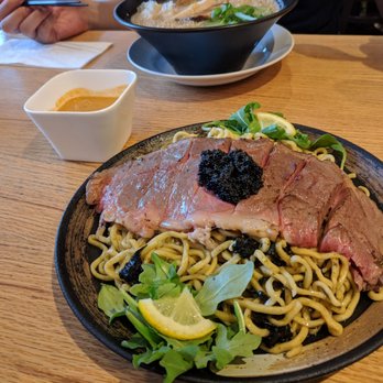 RYUS Noodle Bar - Angus beef chilled ramen + uni dipping sauce - Ramen Near Me - Toronto, Ontario RYUS Noodle Bar - Angus beef chilled ramen + uni dipping sauce - Ramen Near Me - Toronto, Ontario