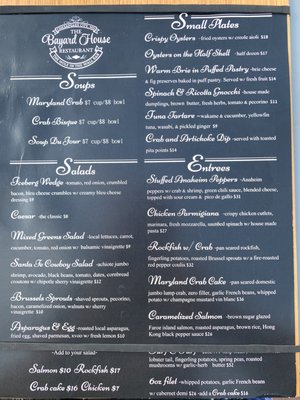 Menu photo 7 The Bayard House Chesapeake City, MD Menu photo 7 The Bayard House Chesapeake City, MD