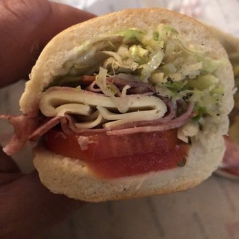 Jimmy John's - # 5 Perfect Italian , asked for cucumber , peppers, and sprouts. They did put a pinch of sprouts on, no onion either - Fast Food Near Me - Lynn Haven, Florida Jimmy John's - # 5 Perfect Italian , asked for cucumber , peppers, and sprouts. They did put a pinch of sprouts on, no onion either - Fast Food Near Me - Lynn Haven, Florida