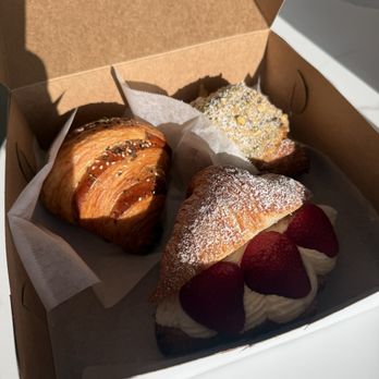 Croix Bakehouse - Strawberry and cream, everything, pistachio croix - Sandwiches Near Me - Frisco, Texas