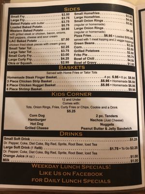 Menu photo 1 Lisa Ann's Cafe Lott, TX Menu photo 1 Lisa Ann's Cafe Lott, TX