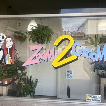 Zoom 2 Groom - Zoom2groom's front window design. - Pet Groomers Near Me - Montrose, California