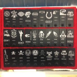 SNR Shooting Supplies - Their preset samples for laser etching