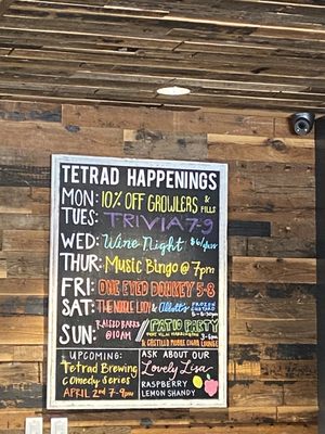 Menu photo 5 Tetrad Brewing Company Greenville, SC