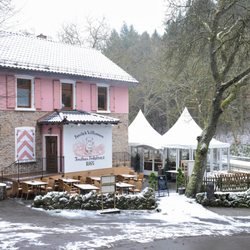 Forsthaus Heiligkreuz - Das Restaurant ist einer der beiden Startpunkte des Erlebnispfads