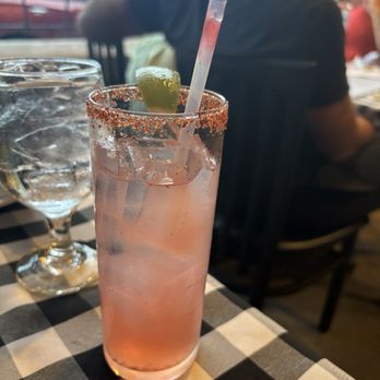 amical - Watermelon nonalcoholic spritzer with tajin rim- delicious! - Modern European Near Me - Traverse City, Michigan