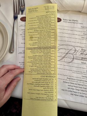Menu photo 2 Bistro San Martin Arlington, WA Menu photo 2 Bistro San Martin Arlington, WA