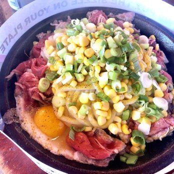 Sizzling Lunch - Curry Beef Udon with Egg Corn and Green Onions - Japanese Near Me - San Jose, California Sizzling Lunch - Curry Beef Udon with Egg Corn and Green Onions - Japanese Near Me - San Jose, California