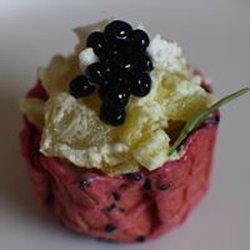 Dining In Chez Vous - Beet Cup, Beets, Balsamic Pearls