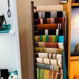 Hand woven silk scarves. Hand woven silk scarves.