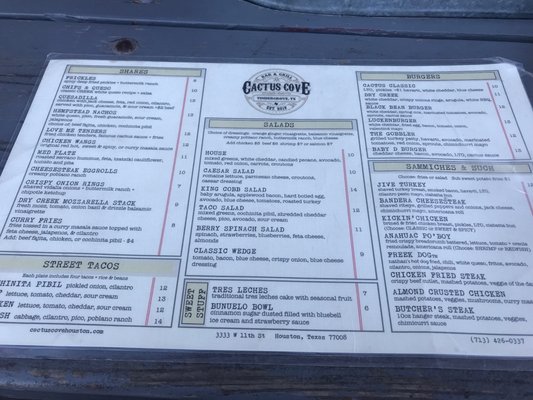 Menu photo 3 Cactus Cove Bar and Grill Houston, TX Menu photo 3 Cactus Cove Bar and Grill Houston, TX