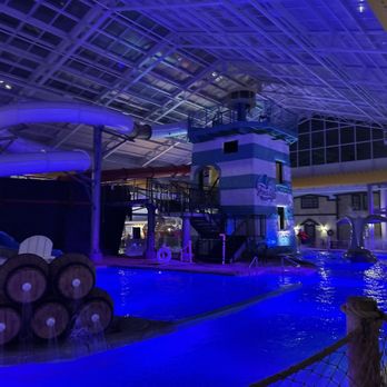 Margaritaville Resort Cape Cod - Water park at night - Resorts Near Me - Hyannis, Massachusetts