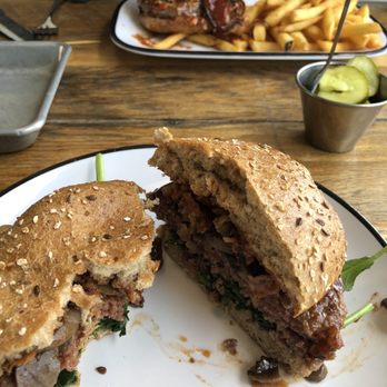 Bareburger - Plainview - Forager (v) plant based burger, Side Dill Pickles (gf,v), Matador - New American Near Me - Plainview, New York