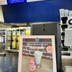 Becks Prime - Peach shake and the salad menu