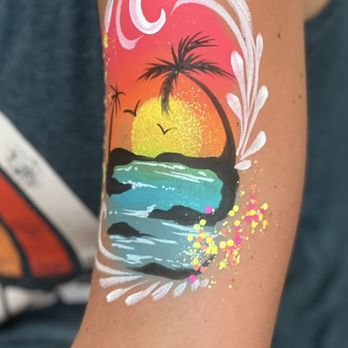 Fantasy Faces - Summer vibes - Face Painting Near Me Fantasy Faces - Summer vibes - Face Painting Near Me