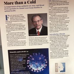 Copy of article posted in examination room