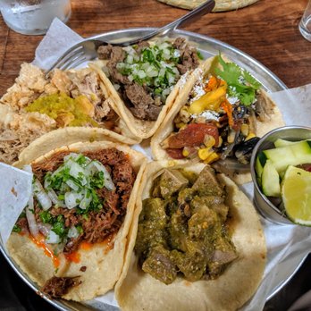 Clavel - 5 different tacos. Lamb Barbacoa, Carnitas, Carn Asada, Lengua, and Huitlacoche - Bars Near Me - Baltimore, Maryland Clavel - 5 different tacos. Lamb Barbacoa, Carnitas, Carn Asada, Lengua, and Huitlacoche - Bars Near Me - Baltimore, Maryland