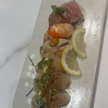 Umiya Sushi - Seared scallop, salmon, tuna, yellowtail - Sushi Bars Near Me - Houston, Texas Umiya Sushi - Seared scallop, salmon, tuna, yellowtail - Sushi Bars Near Me - Houston, Texas
