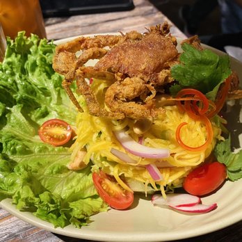 Up Thai - Soft Shell Crab with Mango Salad - Thai Near Me - New York, New York
