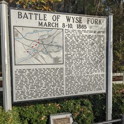 Battle of Wyse Fork Historical Marker - Battle of Wyse Fork Historical Marker, Kinston