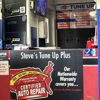 Steve's Tune Up Plus - Desk front - Auto Repair Near Me - Huntsville, Texas Steve's Tune Up Plus - Desk front - Auto Repair Near Me - Huntsville, Texas