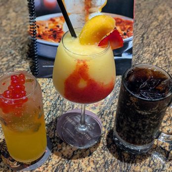 BJ's Restaurant & Brewhouse - Boba-licious Mango Sparkler, Tropical Wine Slushy, and Black Cherry Coke. - American Near Me - Arcadia, California BJ's Restaurant & Brewhouse - Boba-licious Mango Sparkler, Tropical Wine Slushy, and Black Cherry Coke. - American Near Me - Arcadia, California