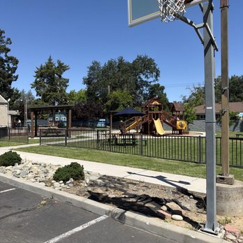 Common Coffee - View of gated park from the parking lot. - Coffee & Tea Near Me - Elk Grove, California
