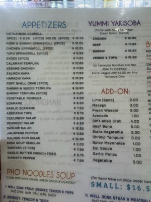 Menu photo 3 Bamboo Pho & Sushi San Diego, CA Menu photo 3 Bamboo Pho & Sushi San Diego, CA