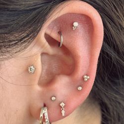 Sweet November Piercing - Stacked lobes