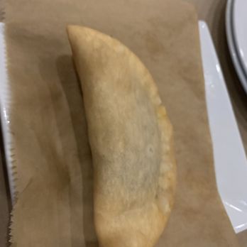 Rice and Beans - Beef empanada (very good!) - Puerto Rican Near Me - Wesley Chapel, Florida