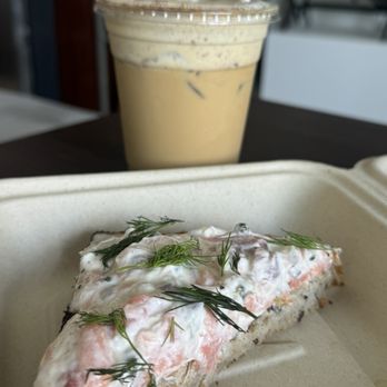 Whata Peach - Einspanner Latte (Iced) & Chopped Lox Toast - Juice Bars & Smoothies Near Me - Studio City, California Whata Peach - Einspanner Latte (Iced) & Chopped Lox Toast - Juice Bars & Smoothies Near Me - Studio City, California