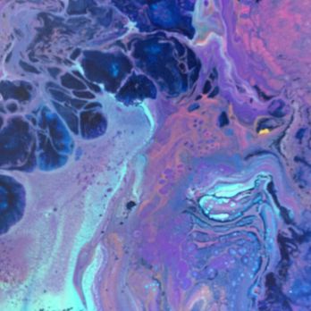 Ocean Blue Gallery - Acrylic Abstract Painting made by me, Desiray Blackburn. Underwater World! - Art Galleries Near Me - Winter Park, Florida
